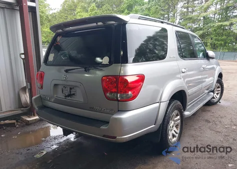 2005 Toyota Sequoia Limited V8 из США, поврежденный, VIN 5TDBT48A75S256810